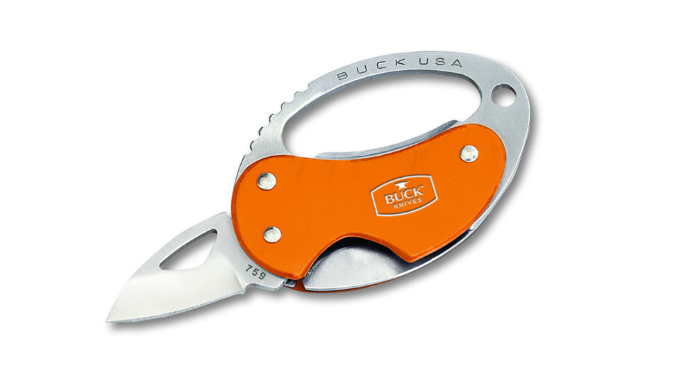 Buck Knives Metro Compact Folding Knife, Burnt Orange Handle 0759ORSW