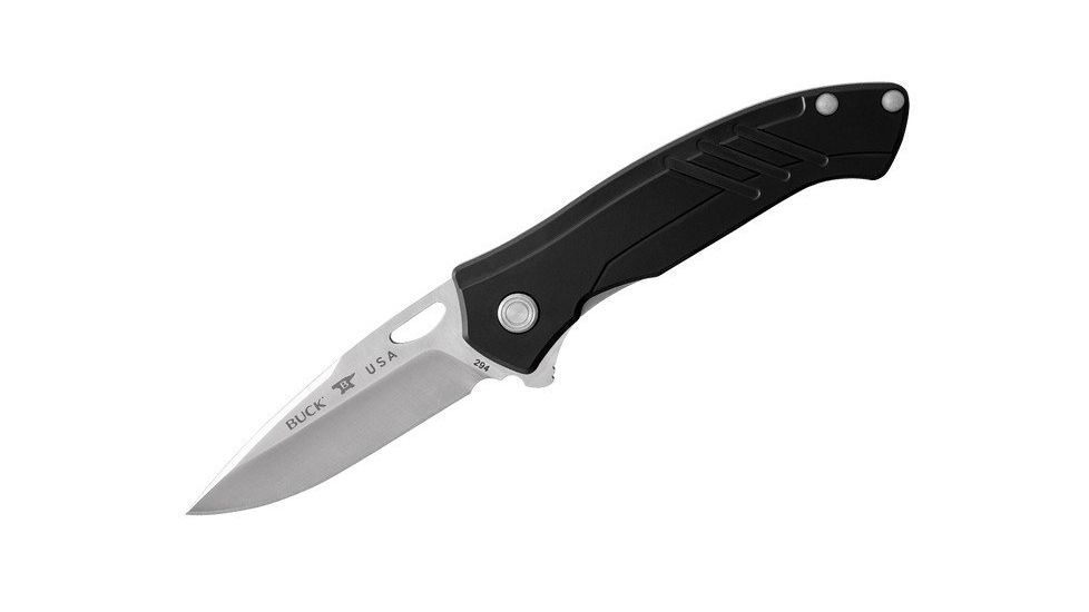 Buck Knives Momentum Folding Knife, 3.125in, S30V steel, Graphite Black Cerakote Coated 6061-T6 Aluminum Handle 0294BKS1