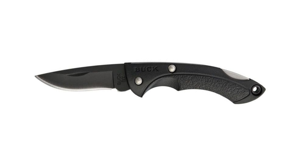 Buck Knives Nano Bantam Black Folding Knife,1.75in,420HC Steel,Black,ETP Handle, BU10580