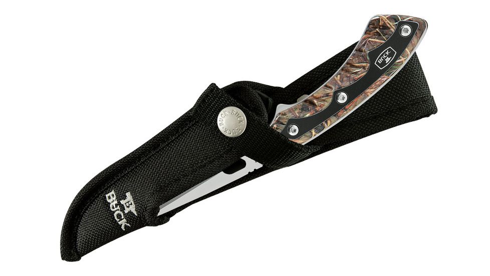 Buck Knives Open Season Bird/Trout Heavy Duty Polyester Sheath, Black 0538-15-BK
