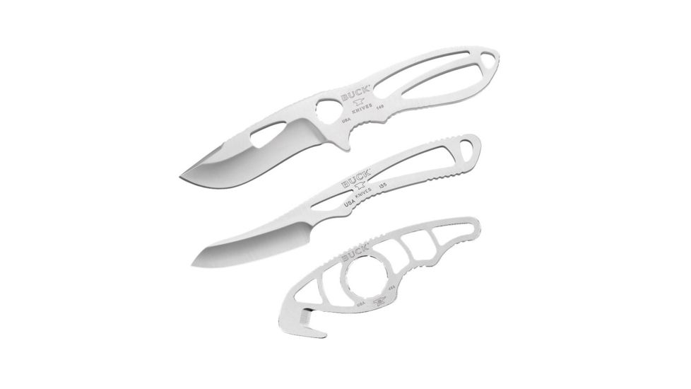 Buck Knives Paklite Field Master Kit, Mossy Oak, Satin Finish, 420Hc Stainless Steel Blade, Camo Sheath, 0141SSSVP1