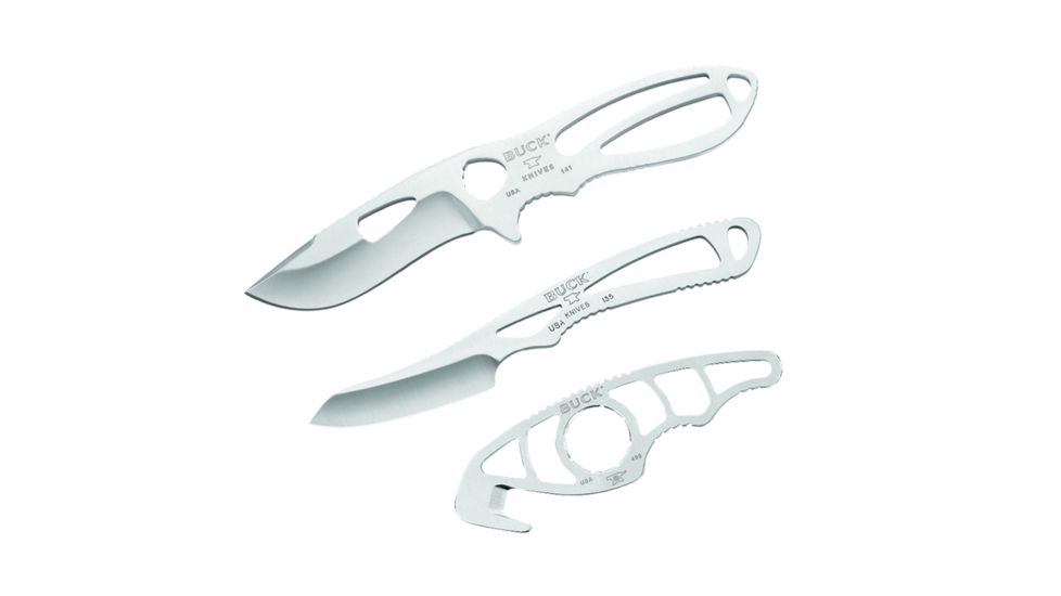 Buck Knives Paklite Field Master Kit, Satin Finish, 420Hc Stainless Steel Blade, Realtree Xtra Green Camo Sheath, 0141SSSVP2