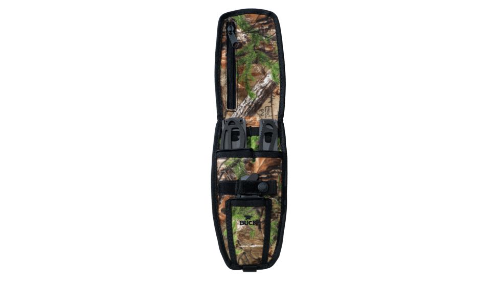 Buck Knives PakLite Field Master Knife Set w/ Black Traction Coat and Camo Sheath 0141BKSVP1