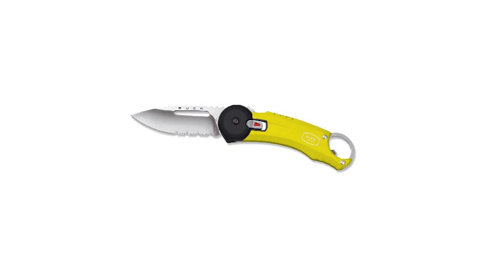 Buck Knives Redpoint Folding Knife, Yellow, Box, 0750YWX3053