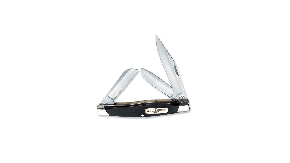 Buck Knives Stockman Folding Knife, Black, Box, 0301BKS2587