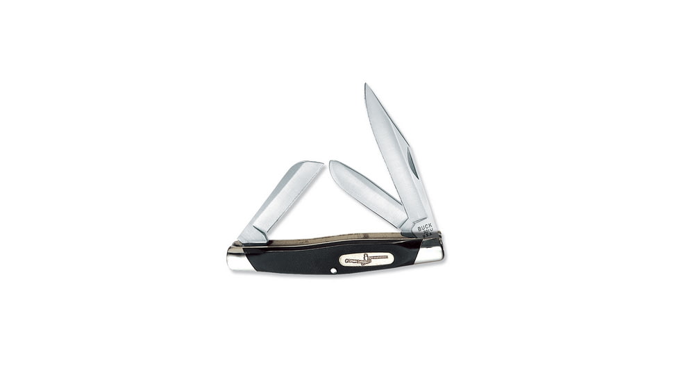 Buck Knives Stockman Folding Knife, Black, Clam, 0301BKS3271