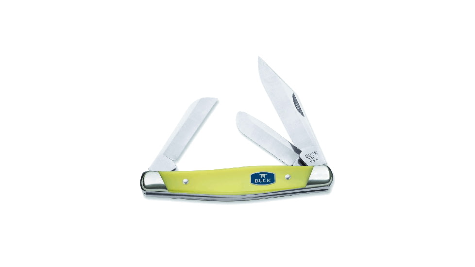 Buck Knives Stockman Folding Knife, Classicyellow, Cc Clam, 0301YWS3364