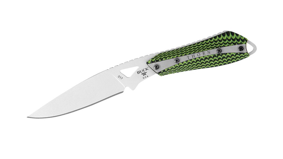 Buck Knives Thorn Outdoor Fixed Blade Knife, Green 0017GRS