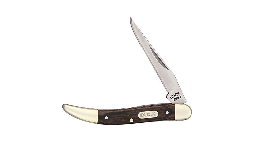 Buck Knives Toothpick Folding Knife, Box, 0385BRS3137