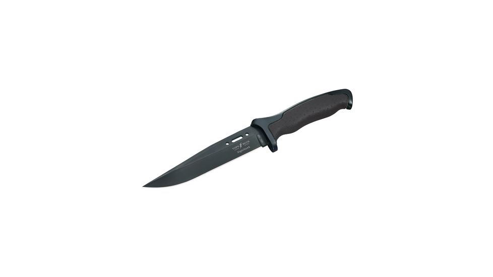 Buck Knives Tops Nighthawk Fixed Blade Knife, 6.5 Inch Blade, Black Oxide With Black Handle And Nylon Sheath, 0650BKSTP