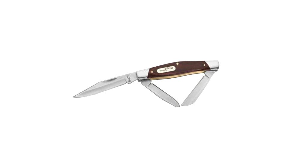 Buck Knives Trio 420J2 Stainless Steel Woodgrain, 0373BRS