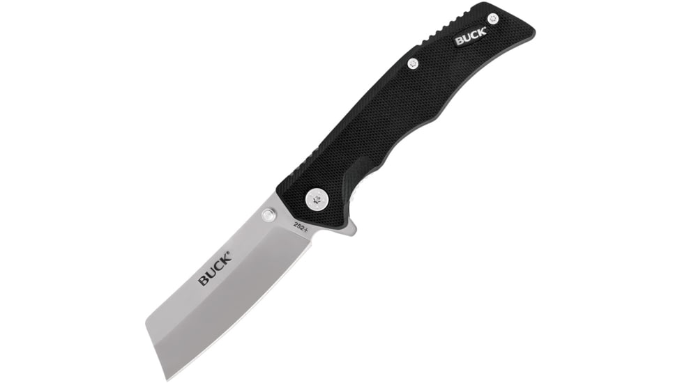Buck Knives 252 Trunk Knife, 2.875in, 7Cr Stainless Steel, Straight, G10, Satin, Black, 0252BKSB/13090