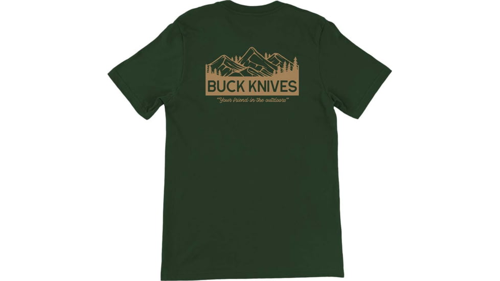 Buck Knives Your Outdoor Friend T-Shirt - Men's, Forest Green, Extra Large, Cotton, 13373