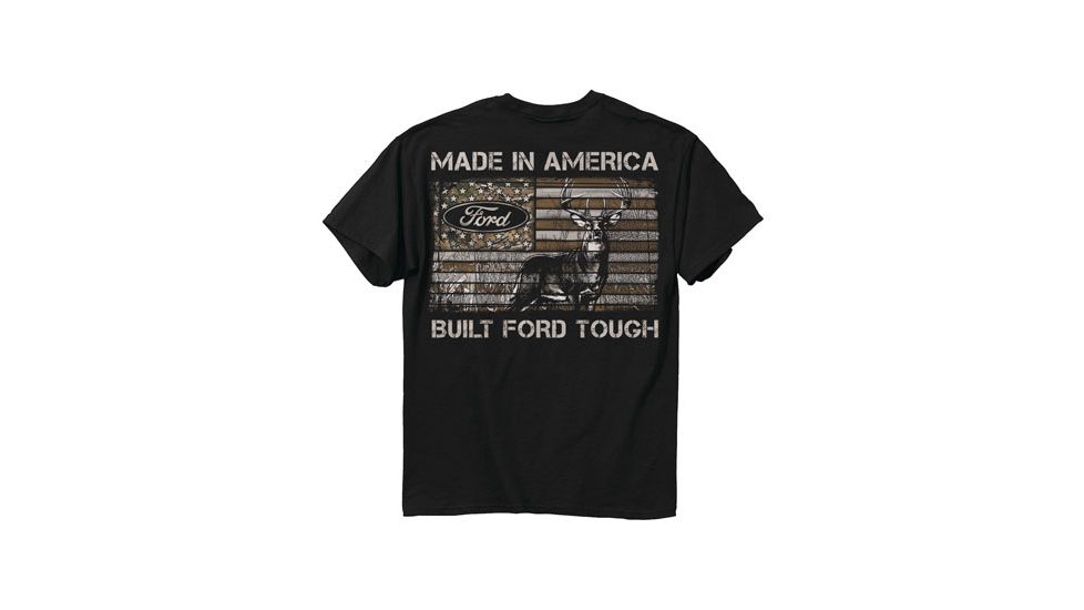 Buck Wear T-shirt ''ford Made In America'' S-sleeve Black Lrg