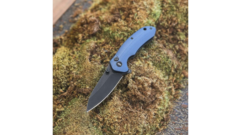 BucknBear Button Lock Raven Knife Gravity Grey - BNB2024
