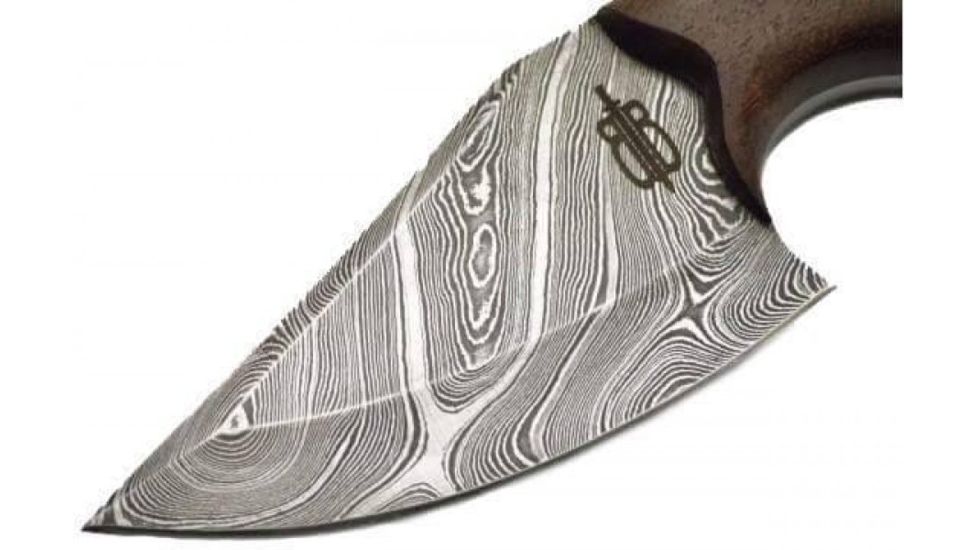 BucknBear Wild Skinner with Walnut Wood Handle, Silver, Wood, BNB134660