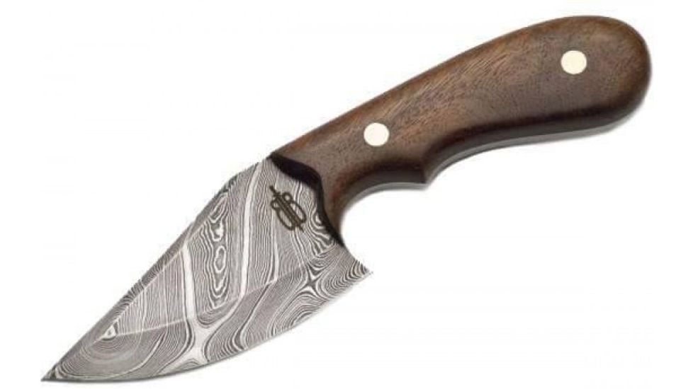 BucknBear Wild Skinner with Walnut Wood Handle, Silver, Wood, BNB134660