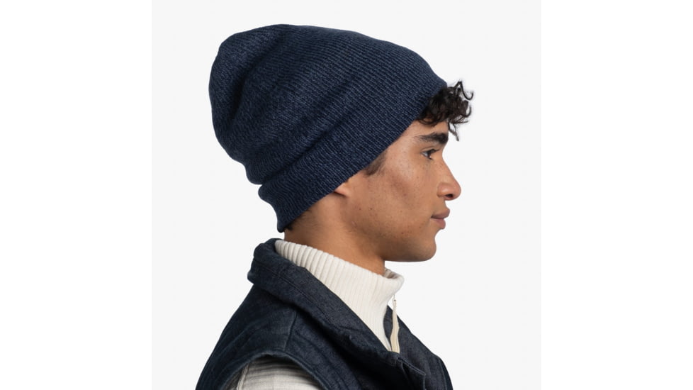 Buff Knitted Beanie, Jarn Denim, 129618.788.10.00