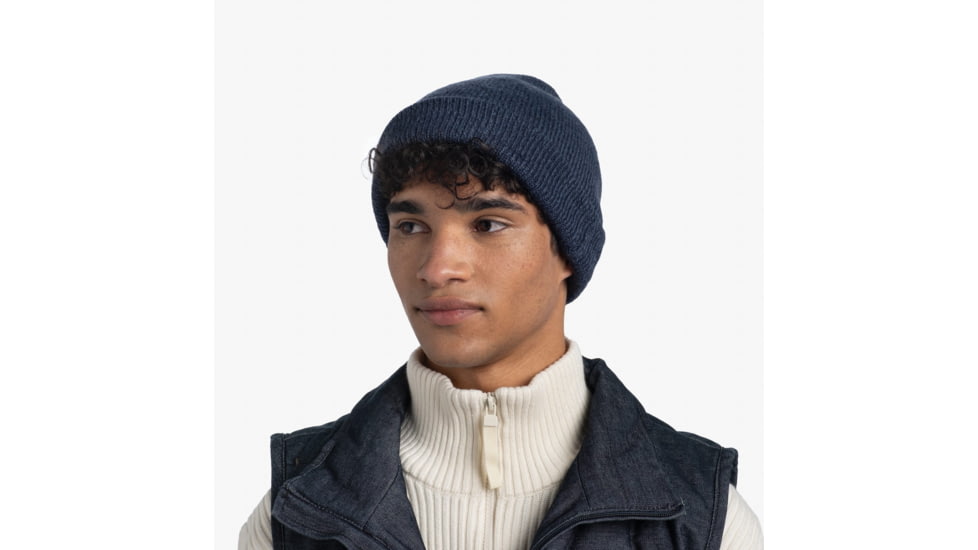 Buff Knitted Beanie, Jarn Denim, 129618.788.10.00