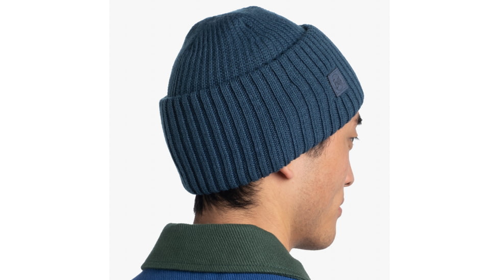 Buff Knitted Beanie, Rutger Steel Blue, 129694.701.10.00
