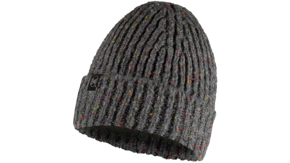 Buff Knitted &amp; Fleece Beanie, Grey, 129698.937.10.00