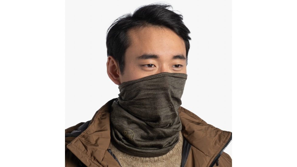 Buff Merino Midweight Neckwear, Bark, 113023.843.10.00