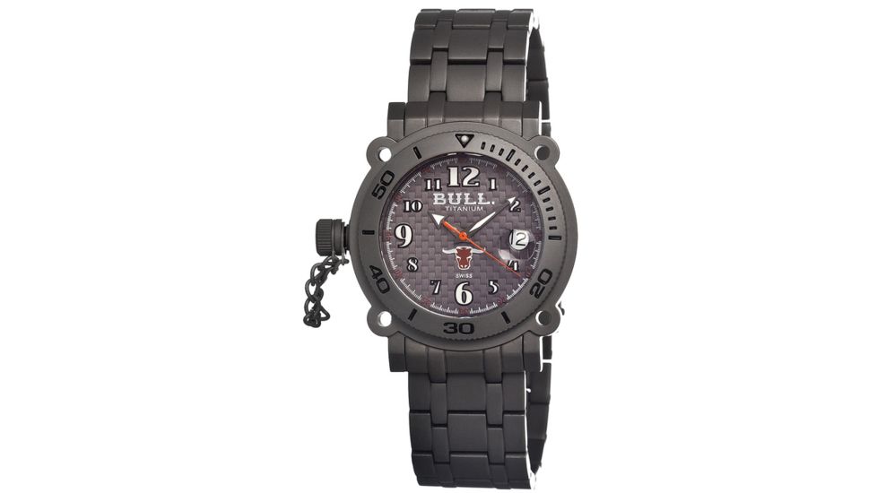 Bull Titanium Bull Titanium LH003 Longhorn Mens Watch, Grey BULLH003