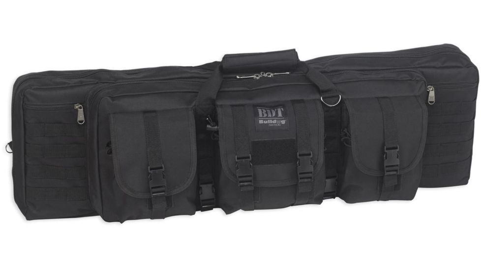 Bulldog Cases &amp; Vaults 43in Double Tactical Rifle Case, Black, BDT60-43B