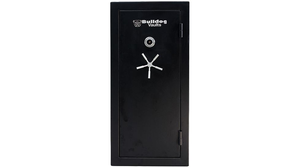 Bulldog Cases &amp; Vaults 59x24x22 Deluxe Fire Rated Floor Vault w/ Mechanical Lock and Shelves- black BD592422FP