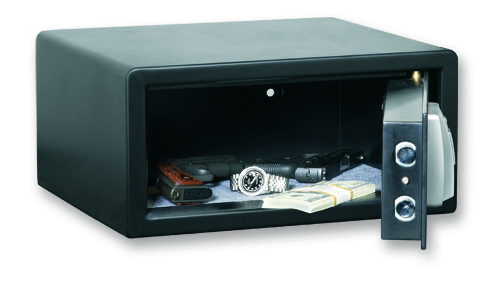 Bulldog Cases &amp; Vaults 14x10x8in Pistol Vault w/ Biometric Fingerprint Lock, Black BD3000