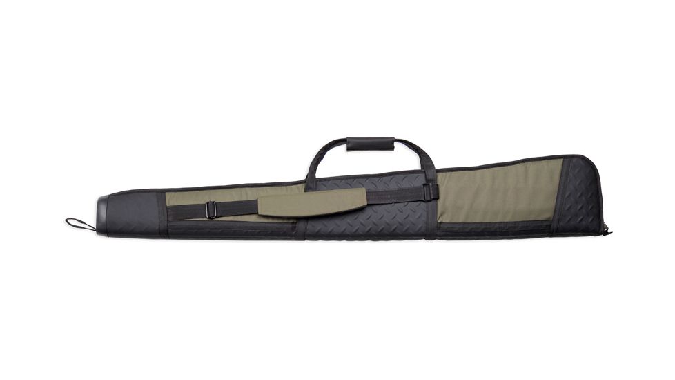 Bulldog Cases &amp; Vaults Armor Shotgun Case 52'' Green W/ Blk Extra Thick Pad