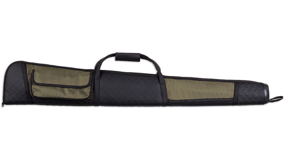 Bulldog Cases &amp; Vaults Armor Shotgun Case 52'' Green W/ Blk Extra Thick Pad