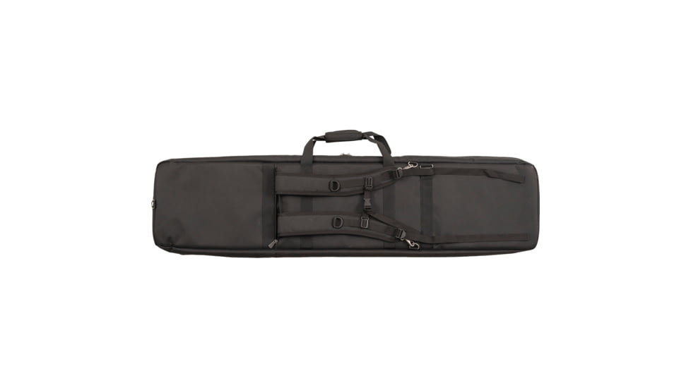 Bulldog Cases Double Suppressor Tactical Rifle Bag, 52 in, Poly Oxford Nylon Material, Black, BDT74-52B