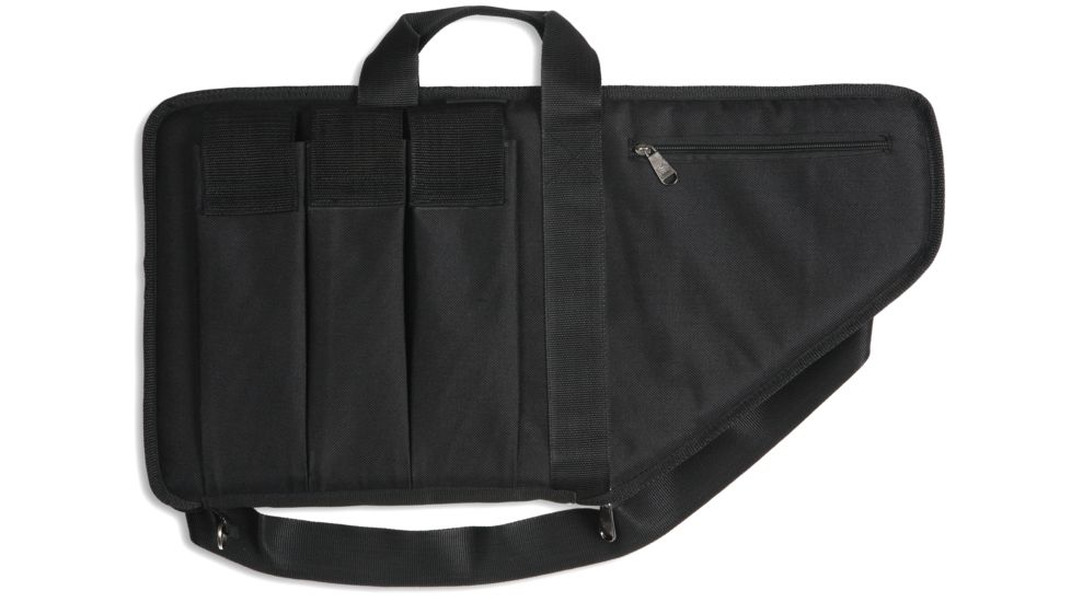Bulldog Cases &amp; Vaults Extreme Black With Black Trim 25In Fits Sub Machine Guns