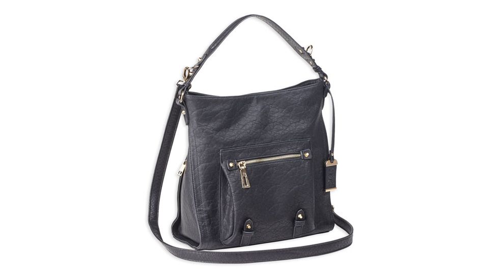 Bulldog Cases &amp; Vaults Hobo Anna Purse W/ Holster, Black, Black, BDP-053