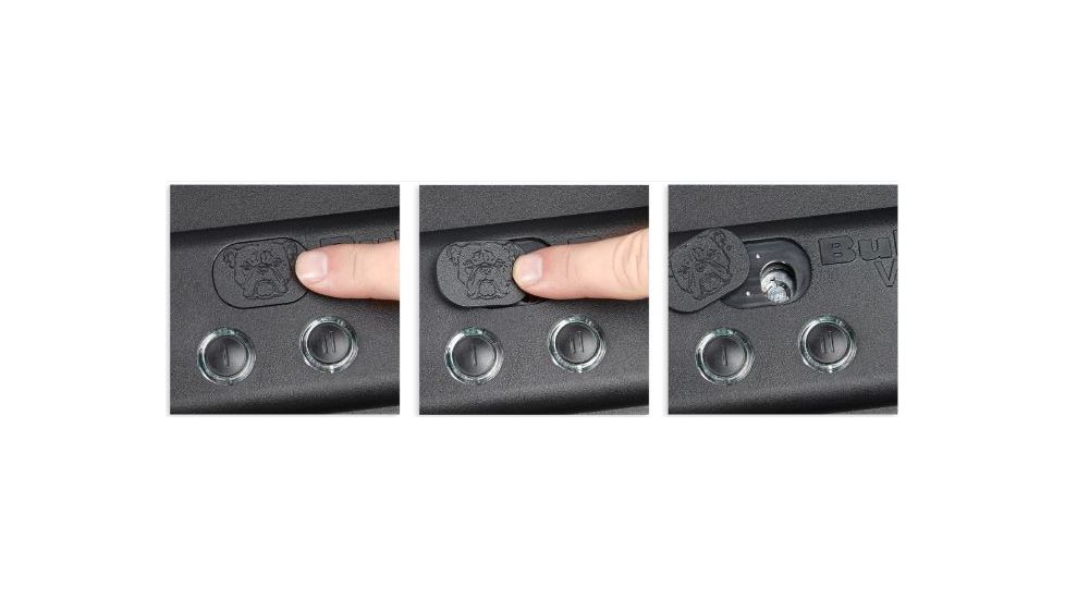 Bulldog Cases &amp; Vaults Magnum LED Quick Vault,RFID Access and Shelf,14x10x8in BD4040