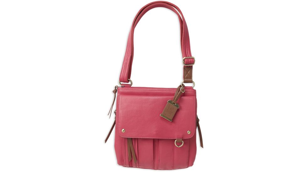 Bulldog Cases &amp; Vaults Medium Cross Body Style Purse w/Holster, Pink, BDP-036