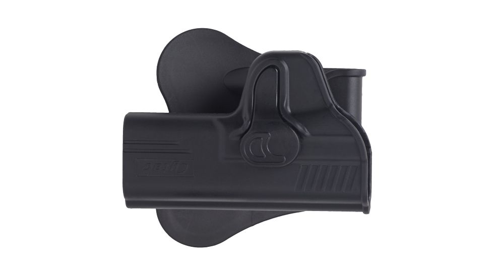 Bulldog Cases & Vaults Rapid Release Polymer Holster With Paddle For Glock 42 Black Right Hand