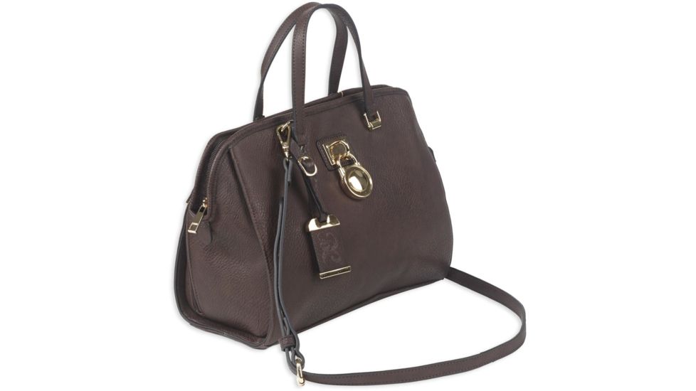 Bulldog Cases &amp; Vaults Satchel Style Purse w/Holster, Chocolate Brown, BDP-028
