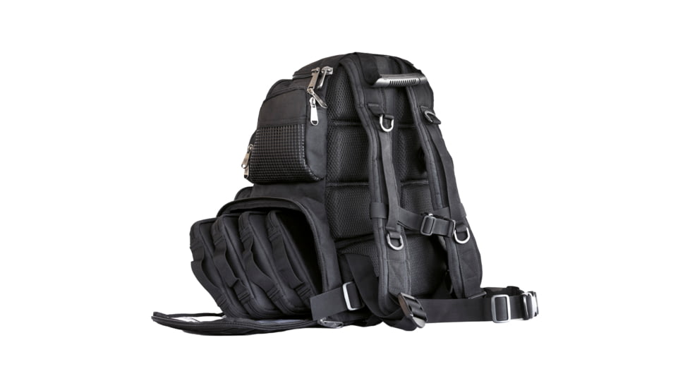 Bulldog Cases &amp; Vaults Tactical Range Handgun, Medium, Back Pack, Black, BDT414B