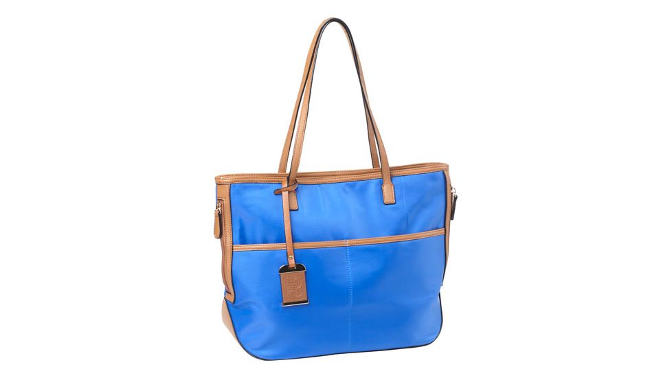 Bulldog Cases &amp; Vaults Tote Style Nylon Purse W/Holster, Electric Blue, BDP-057