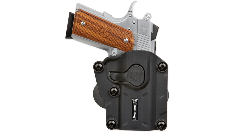 Bulldog Cases &amp; Vaults Bulldog Max Multi-fit Polymer Paddle Holster, Compact/Full-Size Semi-Auto Pistols, Right Hand, Black, MX001SC