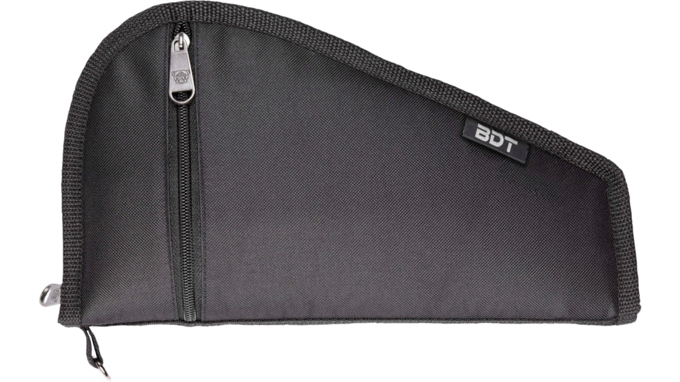 Bulldog Cases &amp; Vaults Deluxe Pistol Case w/ Pocket and Sleeve, 9inx6in, Black, BDT619B