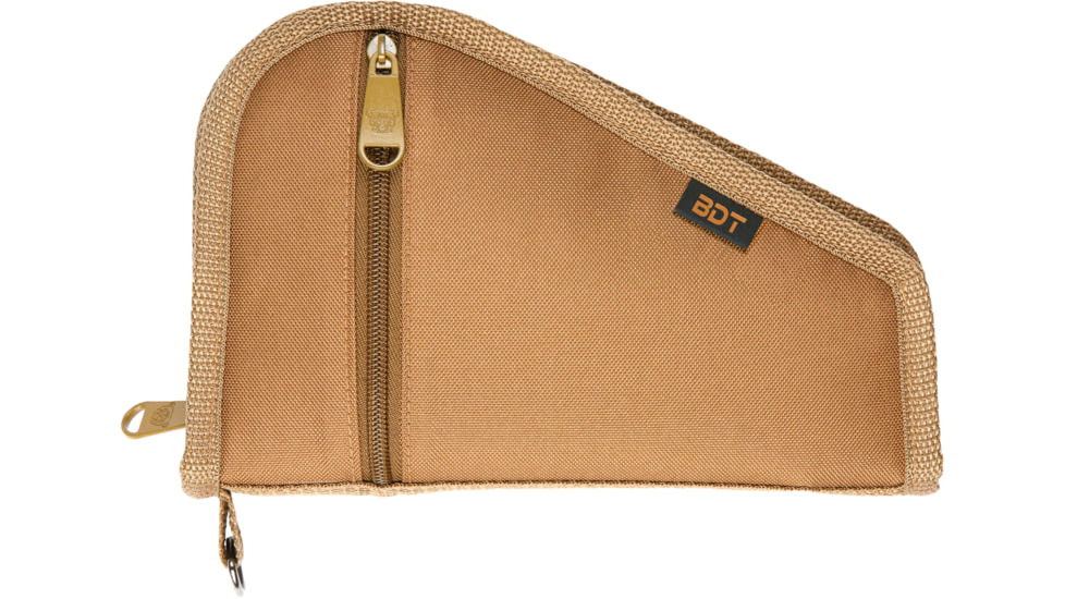 Bulldog Cases &amp; Vaults Deluxe Pistol Case w/ Pocket and Sleeve, 9inx6in, Tan, BDT619T