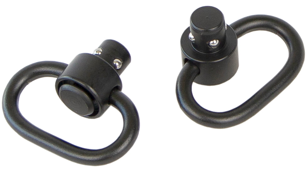 Bulldog Cases &amp; Vaults Deluxe QD Push Button Swivel Set, 1.25in, Black, BD884
