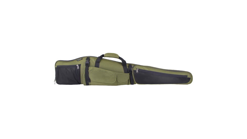 Bulldog Cases &amp; Vaults Hunter Series Scoped Shotgun Case, 52in, Black/Green, BD355