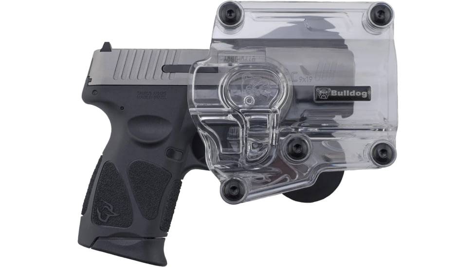 Bulldog Cases &amp; Vaults Max Multi-Fit Holster, Transparent Clear Polymer Paddle Mount, MX002
