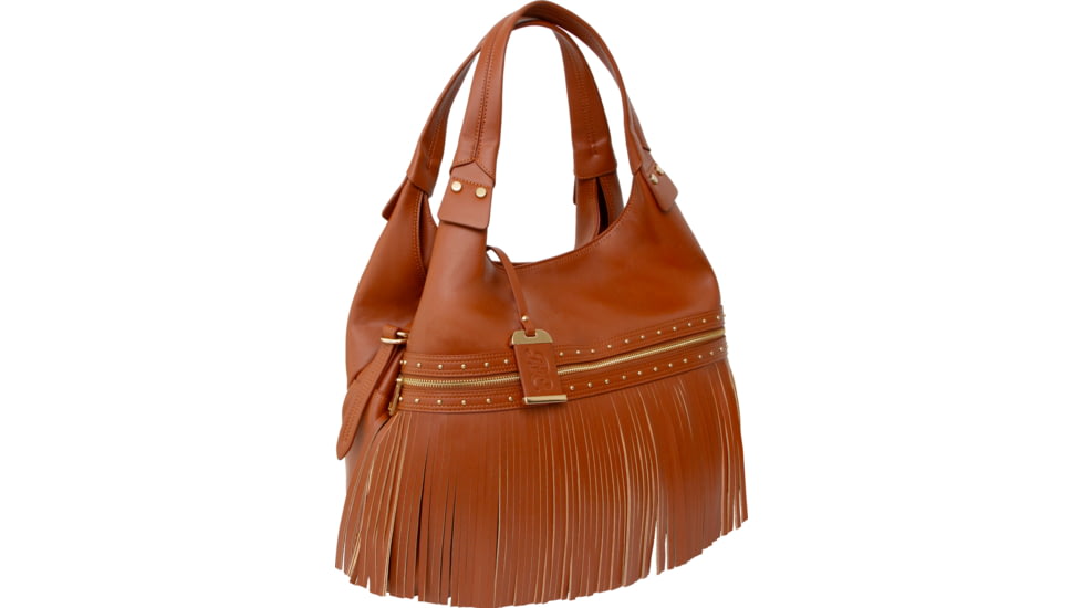 Bulldog Cases &amp; Vaults Shoulder Bag w/ Tassel &amp; Holster, Cognac, BDP-090