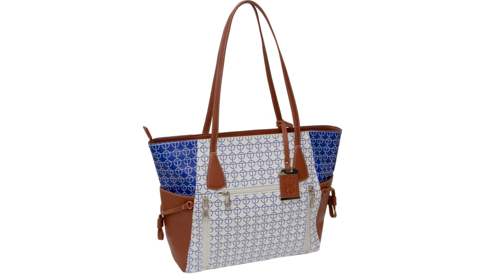 Bulldog Cases &amp; Vaults Tote Style Purse w/ Holster, White, BDP-086