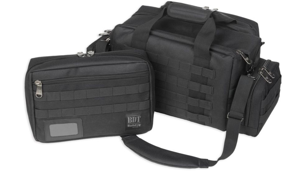 Bulldog Cases &amp; Vaults X-Large MOLLE Tactical Range Bag, Black, BDT930B